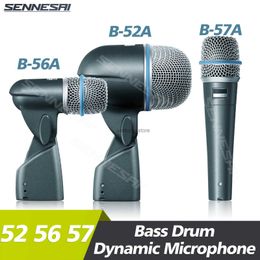 Microphones High quality BETA52A drum microphone instrument kick bass (metal) 56A 57A dynamic Snare outQ