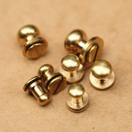 10/25pcs Sam Brown Browne Buttons Screwback Round Head Ball Post Studs Nail Rivets Leather Craft Hardware Accessories