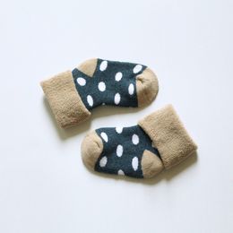 Mother Kids Baby Clothing Socks Leg Warmers 4pairs/Lot Warm Winter Newborn Girls Stripes Dots