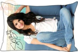 Hot Sale Best Nice Selena Gomez Rectangle Pillowcases Zipper Custom Pillow Case