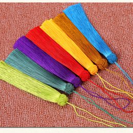 5Pcs 15cm Silk Tassels With Hanging Rope Handmade Soft Craft Tassels with Loops Bookmarks Tassel For Jewellery Making DIY Projects