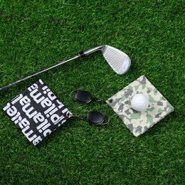 High Quality Square PU Golf Ball Tool Club Head Cleaner Ball Cleaning Cloth Golf Ball Towels Cleaning Towel