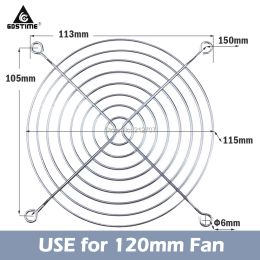 Cooling 5 Pieces CPU Fan Grill for Cooling Fan 120mm 12cm Fan Protector Metal Finger Guard Computer Fan Accessories