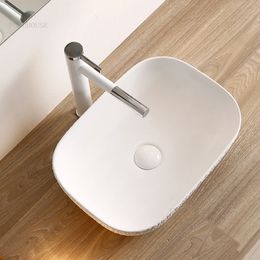 Creative Bathroom Sinks Nordic Art White Washing Basin Simple Sink for Kitchen Household Above Counter Basin Toilet Washbasins