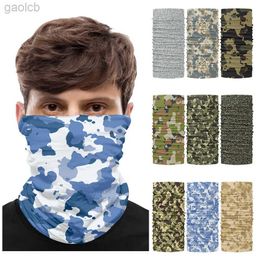 Fashion Face Masks Neck Gaiter Camouflage Cycling Sun Protection Mask Tactical Military Scarf Men Seamless Bandana Women Balaclava Tube Shield 24410
