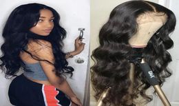 Raw Indian Virgin Human Hair Lace Front Wig Body Wave Full Lace Wigs Brazilian Natural Colour Full Lace Human Hair Wigs4615903