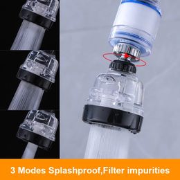 Kitchen Faucet Rotating Splashproof ChlorineRemoval Philtre three-stage shower to increase pressure and save water Purify Tool