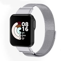 Milanese Magnetic strap For Xiaomi Mi Watch Lite metal band For Redmi watch1 Metal Loop Wriststrap Brecelet Metal Wrist strap