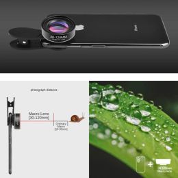 Phone Camera Lens 30-120mm Macro Lens Long Distance 4K HD Mobile Phones Accessories Lens+CPL+Star Filter for iPhone X Smartphone