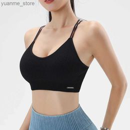 Yoga Outfits Sling Underwear Womens Yoga Bra Sports Tops Breathable Sexy Gym Jogging Clothing Outdoor Cycling Clothing NAQIYAYABEI Y240410