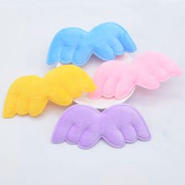 10Pcs 90*40mm Soft Double Sided Furry Angel Wing Padded Applique for DIY Patches and Clothes Hat Headwear Toys Decor Accessories