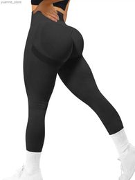Yoga Outfits Womens Peach Butt High Waist Butt Pants Stretch Fitness Yoga Pants Y240410