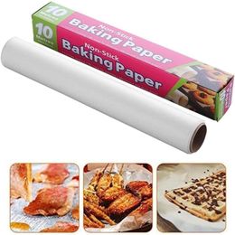 5M/10M/20M/35M Non-stick Baking Paper Sheet Wax Parchment Paper Roll Pan Liner For Grilling Air Fryer Kitchen Supplies