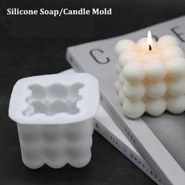 3D Square Candle Moulds Soy Wax Silicone Mould Aroma Gypsum Candle Diy Candle Mould Handmade Soap Mould DIY Christmas Candles