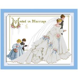 Wedding Painting counted Cross Stitch 11CT 14CT Cross Stitch Set Wholesale DIY Chinese Cross-stitch Kit Embroidery Needlework