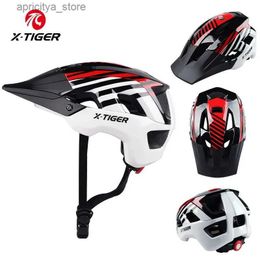 Cycling Helmets X-TIGER Bicyc Helmet Integrally-molded Bike Magnetic Buck Helmet Ultralight Outdoor Cycling Helmet Men Women MTB Bike Helmet L48