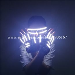 Super Bright Led Luminous Halloween Bar Glasses Led Lighting Up Illuminated Dancer Gloves DS DJ Stage Performance Hat Led Props