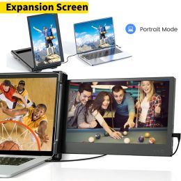 Monitors 12inch Laptop Expansion Screen Support TypeC HDMIcompatible Foldable FHD IPS Portable Laptop Phone Gaming Display Monitor