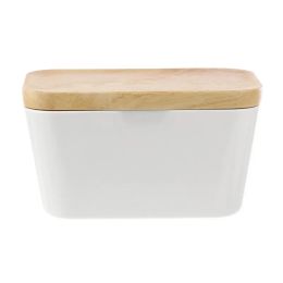 250/400g Nordic Butter Box Holder Airtight Butter Dish Kitchen Keeper Storage Container Cheese Food Tool with Wood Sealing Lid