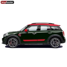 2 Pcs Car Door Side Stripes Skirt Sticker Body Decal For MINI Countryman F60 Cooper 2017-Present 2021 Accessories