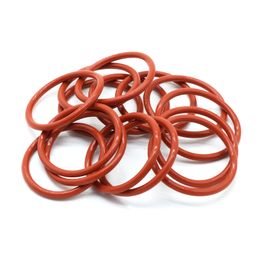 10/50Pcs Food Grade VMQ O Ring Gasket CS 2.4mm OD 6 ~ 100mm Waterproof Washer Round O Shape Rubber Silicone Ring Red