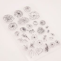 Flower Silicone Clear Seal Stamp DIY Scrapbooking Embossing Photo Album Decorative Paper Card Craft Art Handmade Gift