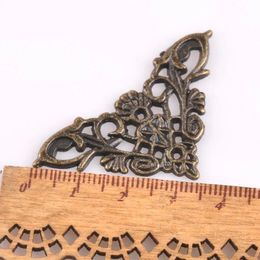 12Pcs New Jewellery Wooden Corner Brackets Decorative Hollow Carved Book Scrapbooking Album Corner Protector Furniture Home Decor