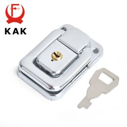 KAK Cabinet Boxes Spring Loaded Latch Catch Toggle Hasp Mild Steel Hasp For Sliding Door Simple Window Hardware Tool Box Lock