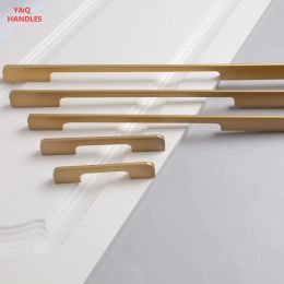 Handles Drawer Cabinet Furniture Kitchen Handles for Wardrobe Doors and Windows Golden 1000mm Super Long Aluminium Hardware