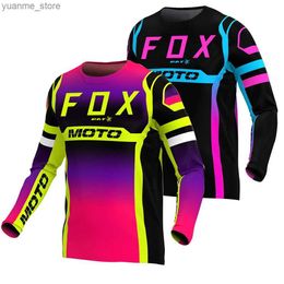 Cycling Shirts Tops Mens Downhill Jersey Camiseta BAT Motocross Jersey Mountain Bike Shirt Enduro Jersey Enduro Shirt Camisas Ciclismo Y240410