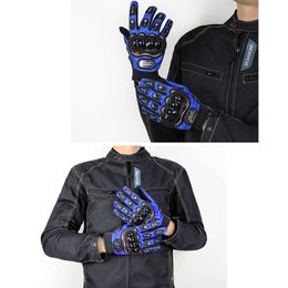 Breathable Motorcycle Gloves Summer Motorbike Powersports Protective Racing Full Finger Gloves Car Accessories