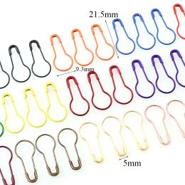 100pcs Safety Bulb Pins Colorful Crochet Stitch Metal Clips Marker Gourd Pins Craft Knitting Cross Stitch Holder DIY Sewing Kit