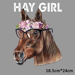 Horse Patch Patches for Clothing Strijk Sticker Kleding Transfer Stickers for Cloth Parches Para La Ropa Appliqued Decoration