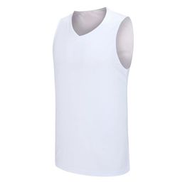 Basketball Jersey Uniforms Quick-drying Men Sports Shirts Breathable Adult V-neck Basketball solid vest