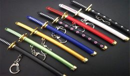 Anime Eight Styles Soro Roronoa Katana Sword for Men Women Sabre Sheet Long Mes Sachs Car Keychain Q0537753719