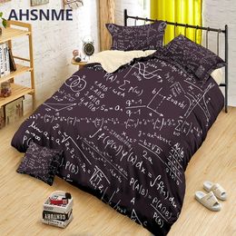 AHSNME Math Knowledge Bedding Set Biological Duvet Cover Sets 2/3pcs King Size for Double Bed Quilt Cover Dropshipping