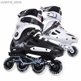 Inline Roller Skates Original Inline Roller Skates Slalom Patines FSK Slide Roller Skating Shoes Children Adult 4 Wheels Y240410