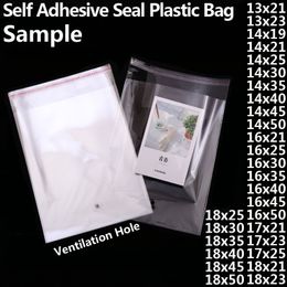 Transparent Self-adhesive OPP Poly Plastic Bags Clear Self Sealing Resealable Cello Cellophane Bag Small Toy Gift Packaging Bags