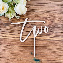 Two Cake Topper 2nd First Birthday Party Two Years Old Baby Shower Girl Boy Couples And Marriage Anniversary Decoration