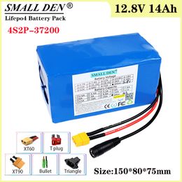12.8V 14Ah Lifepo4 battery pack 4S2P-32700 built-in 30A BMS with same port charge and discharge 12V uninterruptible power supply
