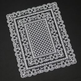 YINISE Metal Cutting Dies For Scrapbooking Stencils Rectangle Frame DIY Paper Album Cards Making Embossing Folder Die Cuts Mould