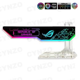 Cooling Customizable Graphics Card Bracket 5V 3pin 4090 GPU Holder ARGB AURA SYNC 3090 3080 VGA Support MOD Gamer Cabinet Decoration