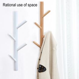 Wooden Coat Rack Nordic Creative Clothes Storage Hook Wall Hanging Hanger Hooks Home Decor