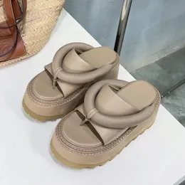 Summer Thick Sole Flip-flops Women Shoes Platform Height Increase Designer Slide Slippers Female Lazy Shoes