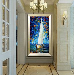 100 Pure Hand Painted Modern Living Room Study Walkway Home Decoration Art Oil Painting Thick Oil Colour Canvas Knife Painting JL08828223