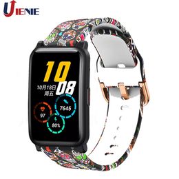 Sport Watchband Silicone Strap for Huawei Honour Watch ES Bracelet Band Smart Watch Replacement Wristband for Haylou Ls02 / gts 2