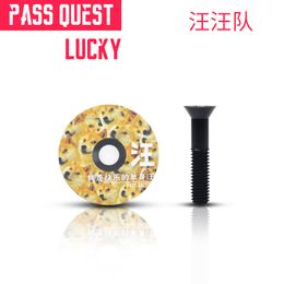 PASS QUEST Bicycle Headset Ultralight 6g Aluminium Alloy Bike Headset Mountain Road MTB Bike Top Cap Fit On 1-1/8 Fork The lid