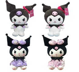 Cartoon Anime 25cm Kuromi Plush toys Doll Lolita Princess Dress Melody Cute Little Devil Ragdoll Doll2262898