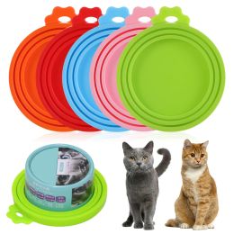 1PC 3 In 1 Colorful Silicone Canned Lid Sealed Feeder Food Can Cover Reusable Food Storage Keep Fresh Hot Kitchen Supply