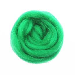 10g/50/100g Dark Green Series Wool Fibre Flower Animal Toy Wool Roving Needle Felting Handmade Spinning DIY Craft Materials Tool